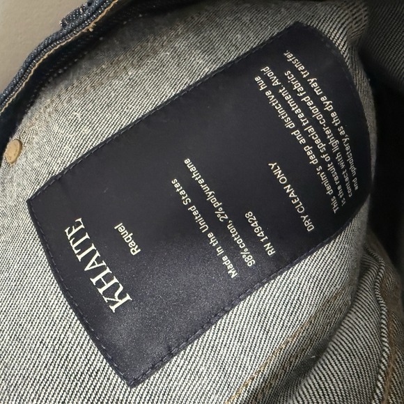 Khaite Raquel Patch Pocket Flare Jeans in Dark Navy Size 31 - Picture 8 of 11